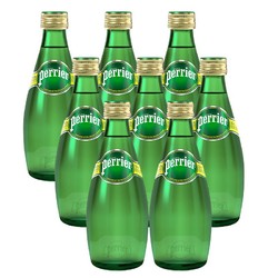 法国进口Perrier巴黎水原味含气矿泉水330ml*8 包邮