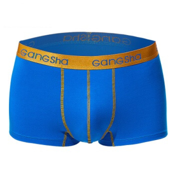 商品gangsha 港莎 男士内裤 棉质亮色平角裤纯色u凸短裤头 4条装 d