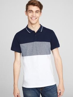 OLD NAVY 男士拼色短袖Polo衫