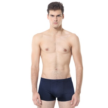 恒源祥 男士内裤男平角裤纯棉u凸中腰短裤头男式四角内裤4条盒装 XXXL(185/110) (黑色、L、平角裤、棉质)