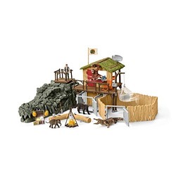 Schleich 思乐 SCHC42350 鳄鱼丛林研究所 野生动物场景模型