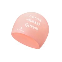 BALNEAIRE 范德安 防水护耳硅胶泳帽女 长发大号不勒头印花温泉游泳帽 BA09Y00100YM001 粉色