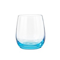 佳佰 玻璃杯 340ml*4个 海蓝色
