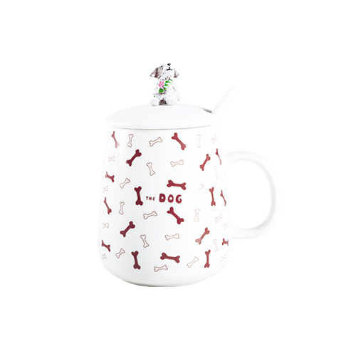 佳佰 S9358054 陶瓷马克杯 380ml 汪汪