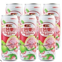 88VIP：Hamu 红芭乐果汁 490ml*6罐 *5件