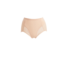 ordifen 欧迪芬 塑身裤蕾丝调整型收腹束裤中高腰女士内衣裤三角裤 XT7101  棕色  XL