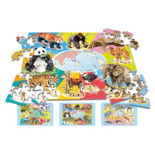 KUMON 公文式 儿童益智玩具拼图 动物世界 5段