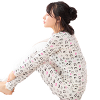 海之宁 秋衣秋裤女学生 纯棉少女打底内衣套装修身紧身薄款秋冬季 H81QWNT016 白色人像 S码