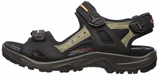 ecco 爱步 女士越野凉鞋,Black/Mole/Black,7 UK