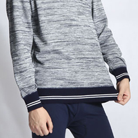 海之宁 男士内衣保暖修身内衣圆领套头棉毛基础打底衫中厚透气秋衣单件秋冬男青年保暖上衣 蓝色 185XXXL