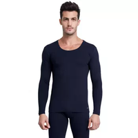 JOCKEY 秋衣秋裤男棉质保暖内衣套装情侣款舒适柔软贴身套装 J1511405175XXL 175藏青色 XXL