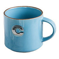佳佰 C字母 陶瓷马克杯 410ml 天蓝色