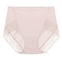 Aimer 爱慕 内衣美棉KIKI裤棉氨纶纯色性感女士高腰三角裤女式内裤  AM221662 肤色 175/XXL