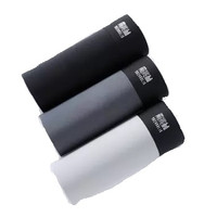 YUZHAOLIN 俞兆林 透爽男士内裤男冰丝春夏超薄性感速干无痕平角裤 浅灰+深灰+黑色 XL