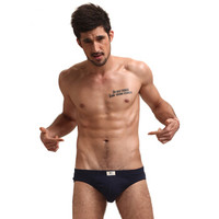 SEPTWOLVES 七匹狼 内裤男三角裤纯棉透气男士裤头中腰男式裤衩4条礼盒装 XL D3299 灰色系 蓝色系