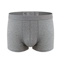 SEPTWOLVES 七匹狼 内裤男 男士内裤棉氨舒适透气平角裤4条装 97871 轻奢款 混色 M