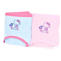 Hello Kitty 凯蒂猫 2条装少女内裤学生中腰三角裤棉质面料女生内裤简约 KTN088 2条装 蓝色粉色 XL