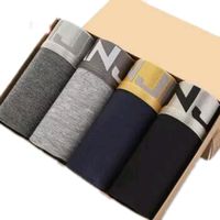 YUZHAOLIN 俞兆林 YZL410834 男士内裤棉质平角内裤男秋冬透气青年商务运动纯色韩版四角裤衩裤头潮 组合3 XXL 黑色