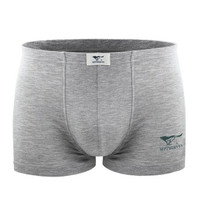 SEPTWOLVES 七匹狼 冰丝系列 男士内裤 内裤男平角裤中腰兰精粘纤冰丝透气平角短裤四角裤头4条装 净色款 XXL