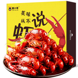 蟹小茉 麻辣小龙虾1.5kg 4-6钱/25-32只 净虾750g *3件