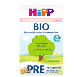 HiPP 喜宝 BIO 有机婴幼儿配方奶粉 pre段 600g *5件