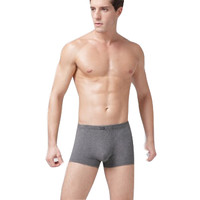 MONTAGUT 梦特娇 BM3693D 内裤男 舒适透气莫代尔棉抗菌男士平角内裤 麻灰 L