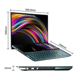 ASUS 华硕 灵耀X2 Pro 15.6英寸 笔记本电脑 (翡翠玉、酷睿i9-9980HK、32GB、1TB SSD、RTX 2060 6G)