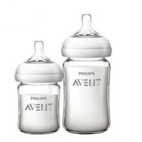 AVENT 新安怡 SCF679/53 宽口径玻璃奶瓶套装 125ml+240ml