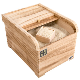 唐宗筷 米桶 储米箱 单层桐木米箱送量杯 10KG容量 C6505