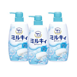 Cow 牛牌 牛乳石碱温和皂香 沐浴露 550ml *3瓶 *2件