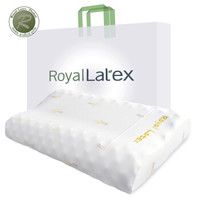 ROYALLATEX 泰国皇家天然乳胶枕头枕芯 成人护颈椎按摩枕