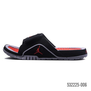 NIKE 耐克 532225-006 AIR JORDAN HYDRO IV AJ4 黑红 男子运动拖鞋凉鞋