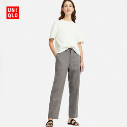 UNIQLO 优衣库 414522 女装麻棉窄口裤