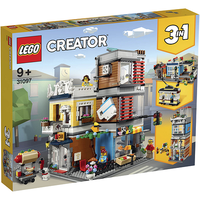 LEGO 乐高 Creator 3合1创意百变系列 31097 宠物店和咖啡厅排楼