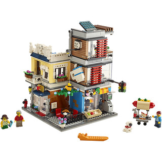 LEGO 乐高 Creator 3合1创意百变系列 31097 宠物店和咖啡厅排楼
