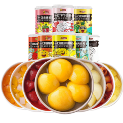 林家铺子 混合水果罐头（黄桃、草莓、桔子、雪梨、椰果、山楂、菠萝、什锦、杨梅等口味随机） 425g*6罐 *4件