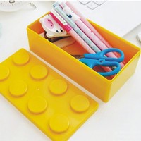 移动专享：loz俐智 创意积木收纳盒彩色拼插积木玩具