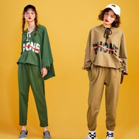 LED'IN 乐町 CWBF81539 女士运动裤卫衣套装