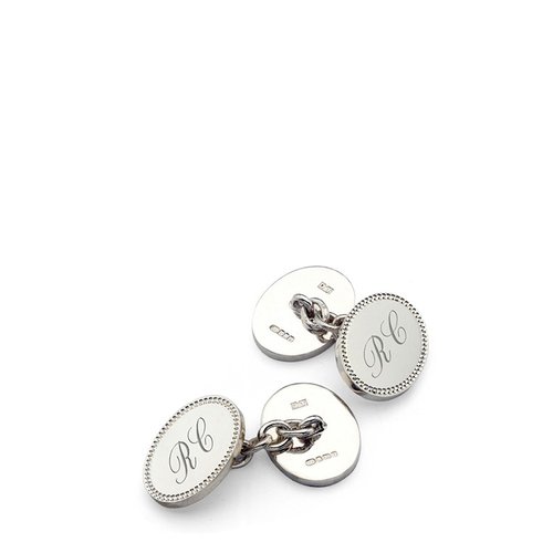 Aspinal of London 纯银链式袖扣