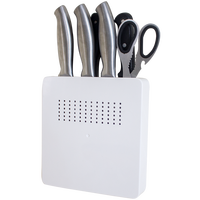 迈辉 免打孔菜刀收纳架挂壁式厨房置物架 白色