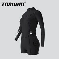 TOSWIM TS83320199 女款潜水3mm厚防晒速干泳衣