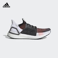 阿迪达斯adidas UltraBOOST 19 m男跑步鞋    G27519    黑色/亮白/橘色   42.5