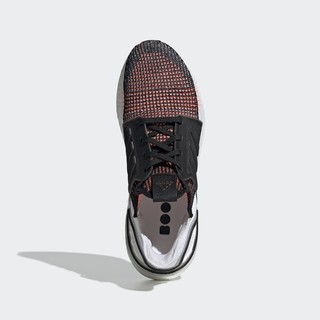 阿迪达斯adidas UltraBOOST 19 m男跑步鞋    G27519    黑色/亮白/橘色   42.5