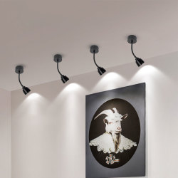 软管小射灯 背景墙壁展柜明装吸顶led轨道灯客厅天花灯COB照画灯