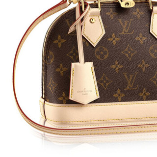 LOUIS VUITTON 路易威登 女包手提斜跨包ALMA BB挂锁双拉链老花 M53152