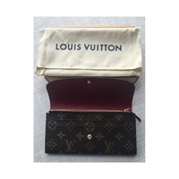 LOUIS VUITTON 路易威登 帆布老花手拿零钱卡包长款钱包  M60697