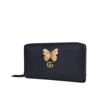 GUCCI 古驰 女士牛皮蝴蝶装饰时尚钱包 499363 CAOGT 1081
