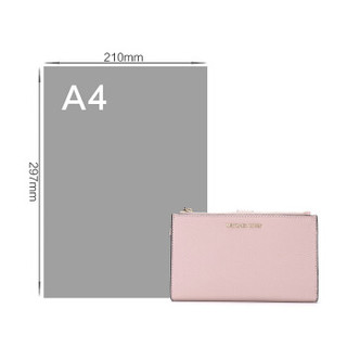 MICHAEL KORS 迈克·科尔斯 浅粉色皮革女士手拿包钱包  32T7GAFW4L SOFT PINK