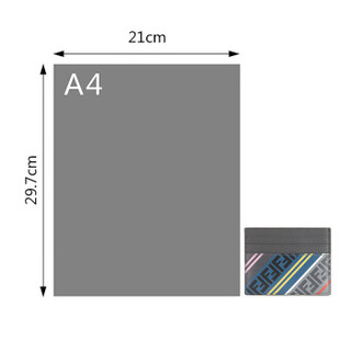 FENDI 芬迪 男士灰色拼色牛皮卡包卡片夹 7M0164 A5PC F0KQ9