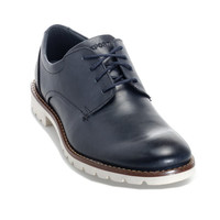 ROCKPORT 乐步 系带平跟男士休闲鞋休闲皮鞋 CH3953 Navy-White UK 8 